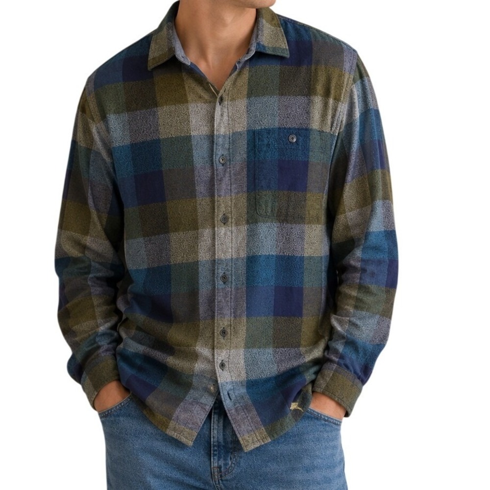 Tommy Bahama Plaid Button-Down Shirt in Blue and Green